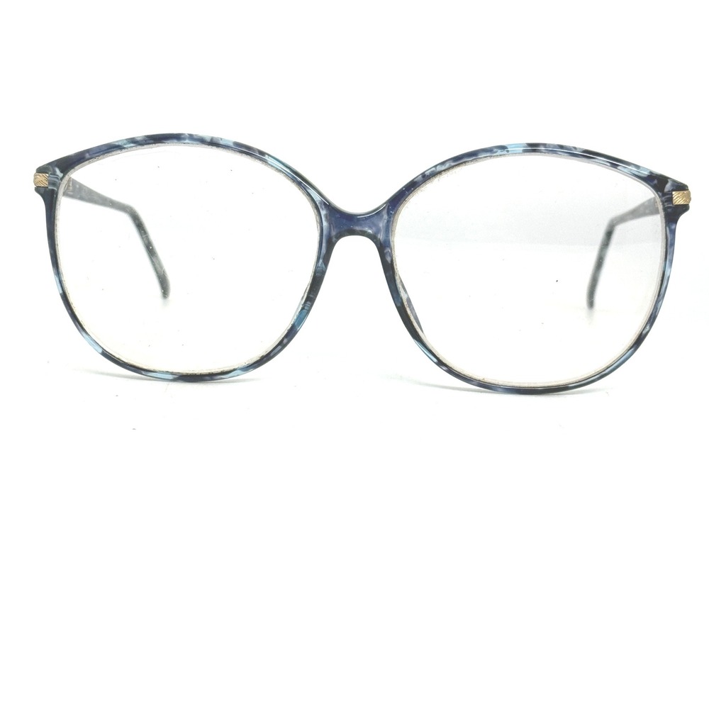 TURA MOD‎ 302 Frame Japan 135 Optical Eyeglasses Blue Marble Pattern 21047